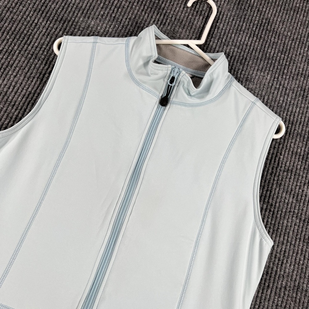 Woolrich Vest Womens Small Light Blue Softshell Fleece Lined Outdoor Activewear